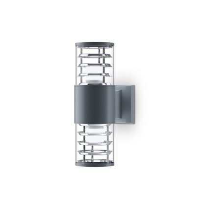 Maytoni O576WL-02GR - Wandlamp voor buiten BRONX 2xE27/60W/230V IP54 antraciet