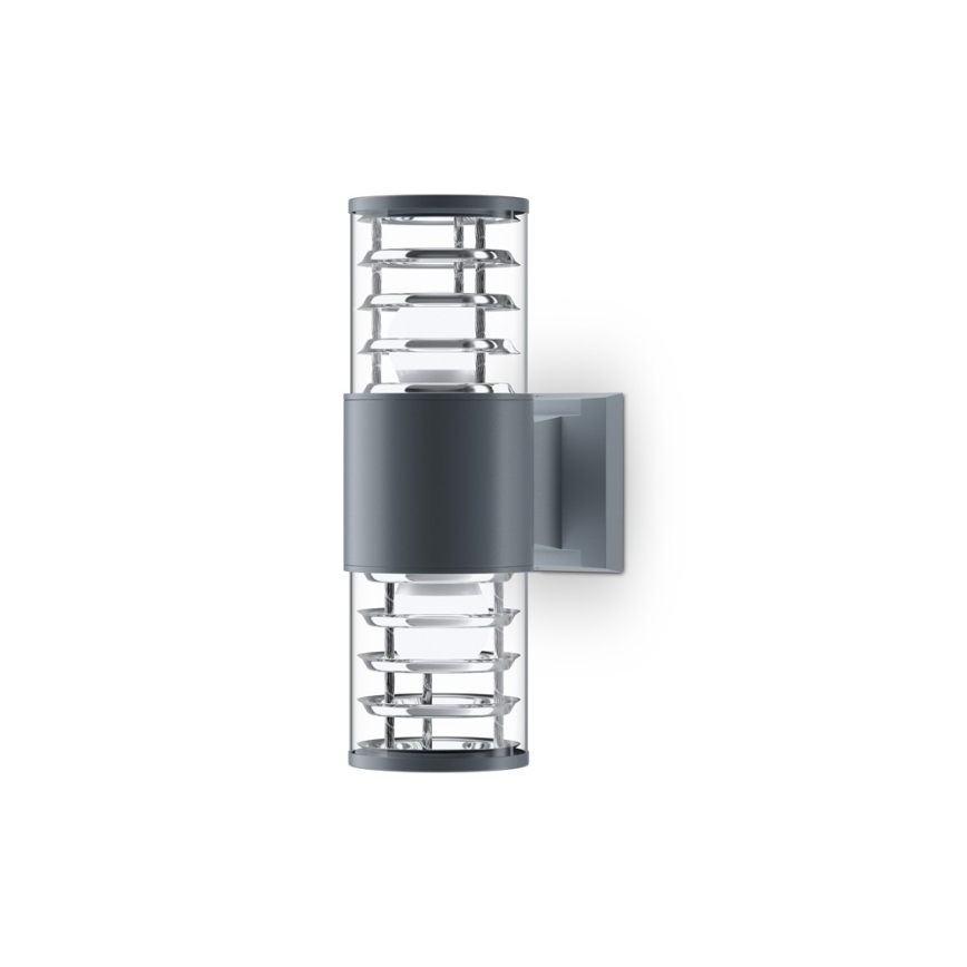 Maytoni O576WL-02GR - Wandlamp voor buiten BRONX 2xE27/60W/230V IP54 antraciet