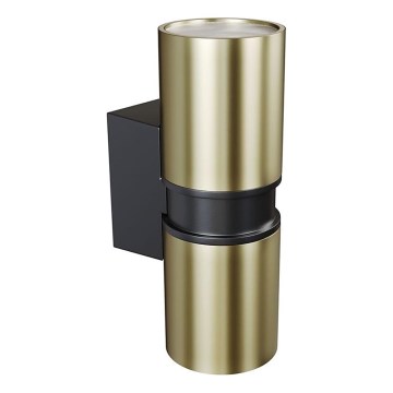 Maytoni O582WL-02BS - Wandlamp voor buiten BOWERY 2xGU10/50W/230V IP54 messing