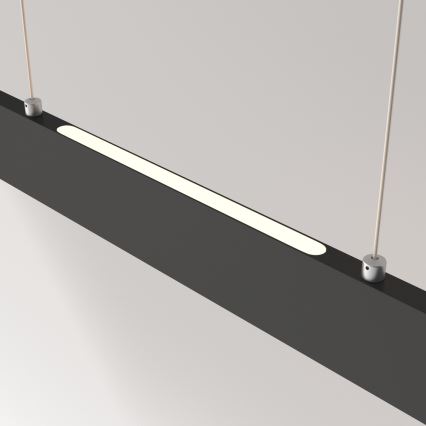 Maytoni P010PL-L30B4K - LED Hanglamp aan een koord STEP LED/30W/230V 4000K 118,5 cm zwart