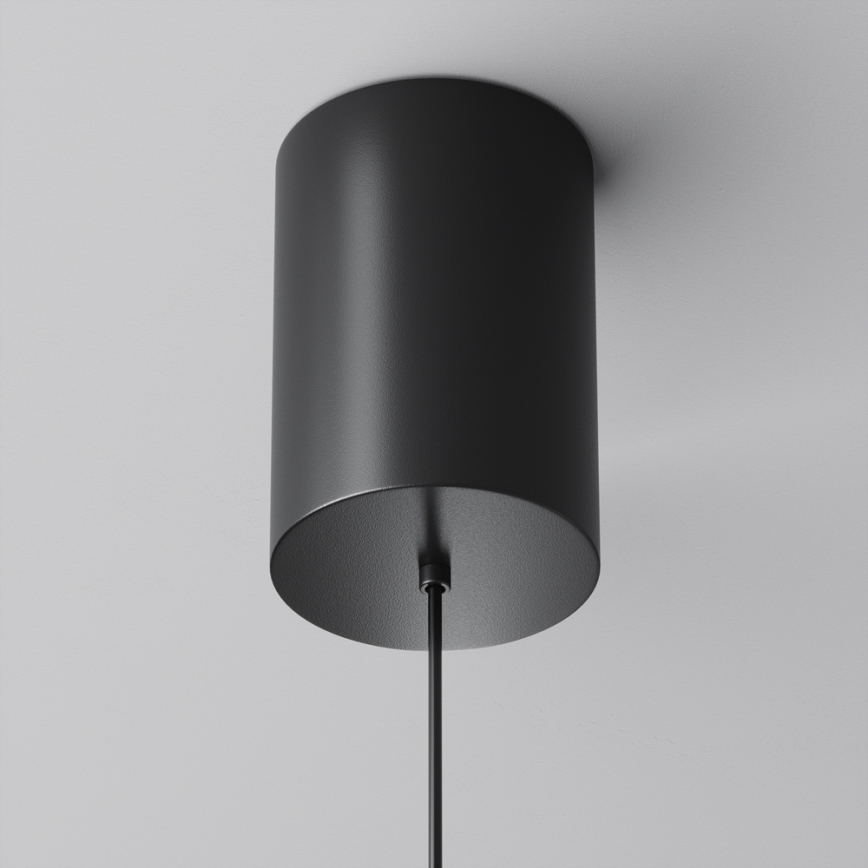 Maytoni P076PL-L12W3K-B - LED Hanglamp aan een koord PLATO LED/12W/230V 3000K zwart
