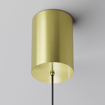 Maytoni P076PL-L12W3K-BS - LED Hanglamp aan een koord PLATO LED/12W/230V 3000K goud