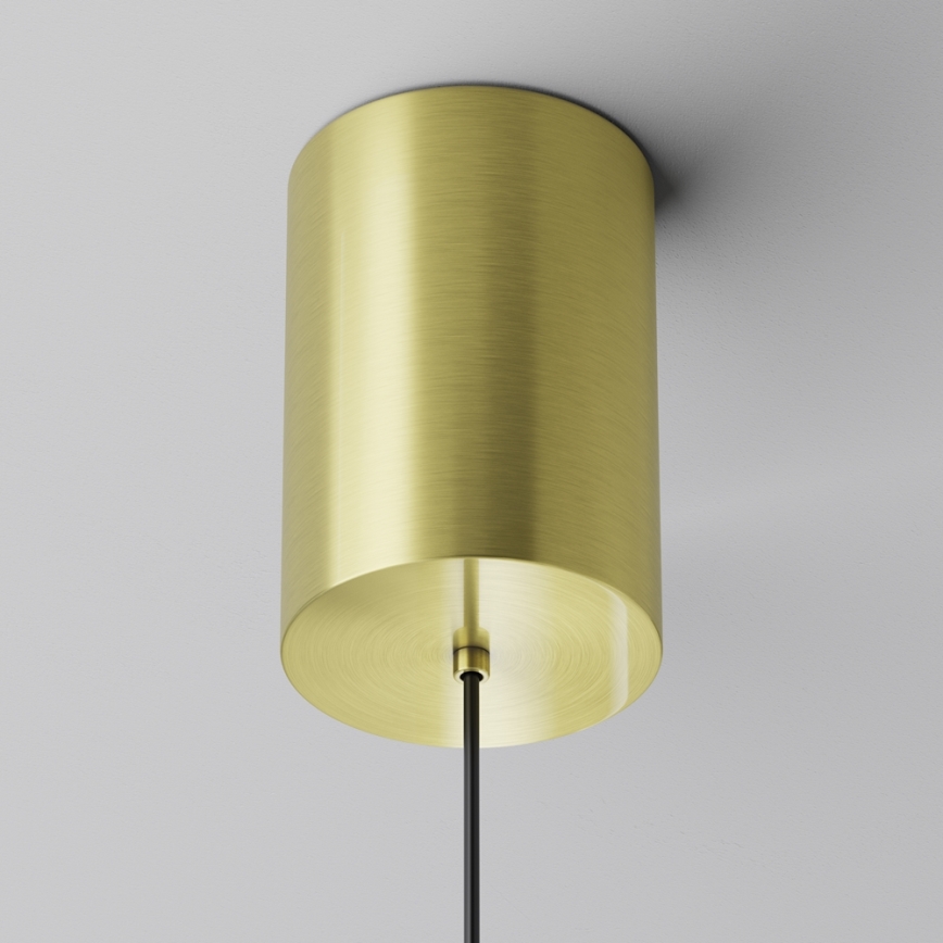 Maytoni P076PL-L12W3K-BS - LED Hanglamp aan een koord PLATO LED/12W/230V 3000K goud