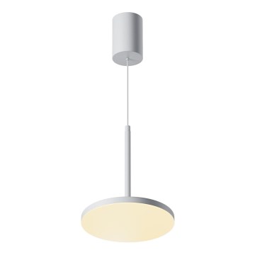 Maytoni P076PL-L12W3K-W - LED Hanglamp aan een koord PLATO LED/12W/230V 3000K wit