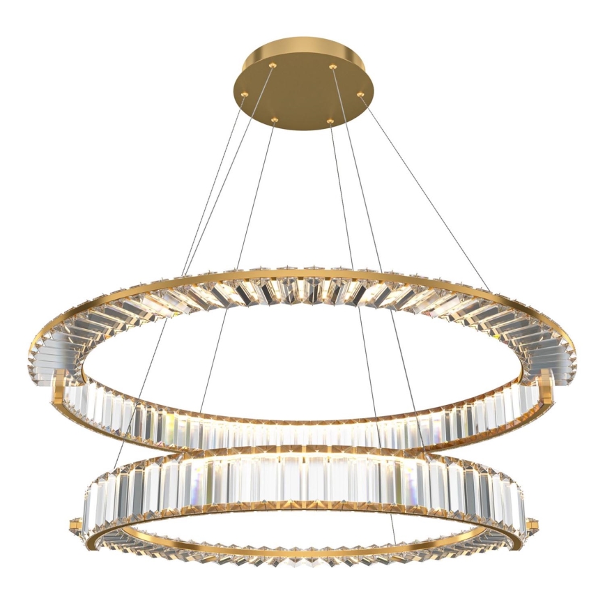 Maytoni P097PL-L90G4K - Suspension filaire KRONE LED/90W/230V CRI 90 d. 80,5 cm doré