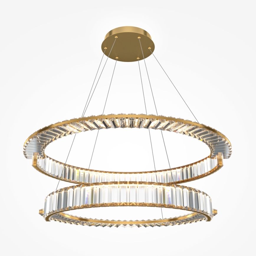 Maytoni P097PL-L90G4K - Suspension filaire KRONE LED/90W/230V CRI 90 d. 80,5 cm doré
