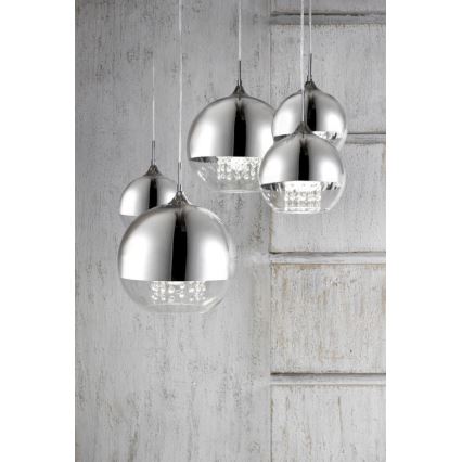 Maytoni P140-PL-170-5-N - Hanglamp aan een koord FERMI 5xE27/60W/230V chroom