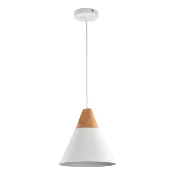Maytoni P359-PL-01-W - Hanglamp aan een koord BICONES 1xE27/60W/230V diameter 22 cm wit/beige