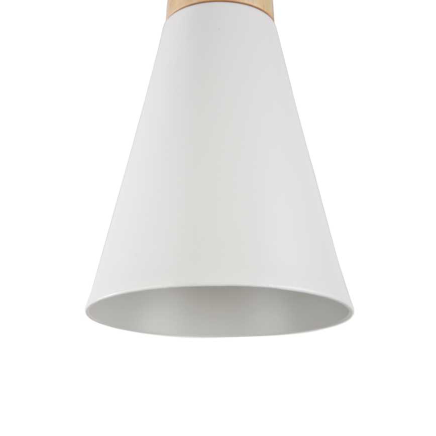 Maytoni P359-PL-140-W - Suspension filaire BICONES 1xE27/60W/230V d. 14 cm blanc/beige