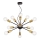 Maytoni T546PL-12B - Kroonluchter aan kabels JACKSON 12xE27/7W/230V zwart/goud