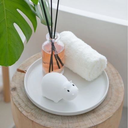 MegaLight - Lampe de bain tactile rechargeable pour enfants RGB SWIMMY HIPPO LED/5V IP67