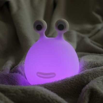 MegaLight - Lampe tactile RGB à intensité variable et rechargeable pour enfants MOMO MOON LED/5V