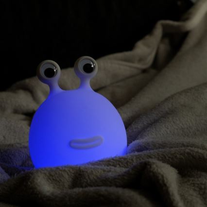 MegaLight - Lampe tactile RGB à intensité variable et rechargeable pour enfants MOMO MOON LED/5V