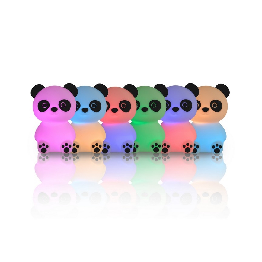 MegaLight - LED RGB Dimbaar oplaadbaar kinder aanraken lamp PADDY PANDA LED/5V
