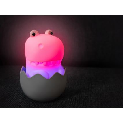 MegaLight - LED RGB Dimbaar oplaadbaar kinder aanraken lamp DIGGY DINO LED/5V