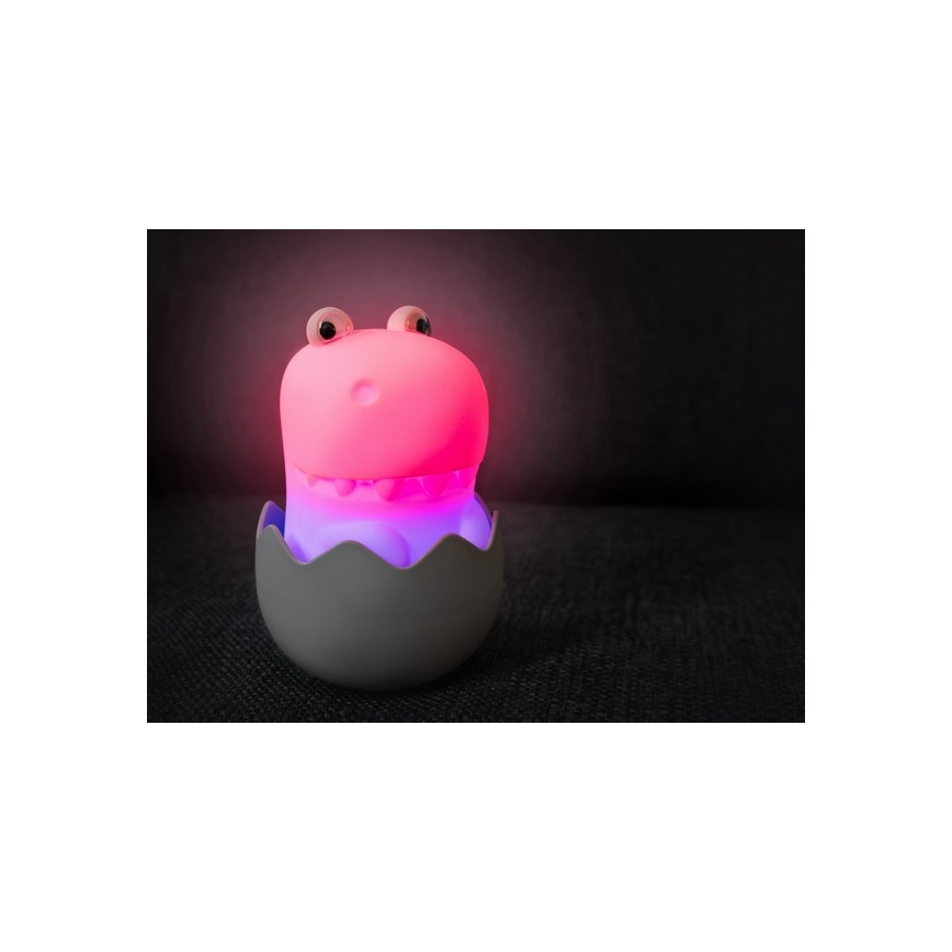 MegaLight - LED RGB Dimbaar oplaadbaar kinder aanraken lamp DIGGY DINO LED/5V