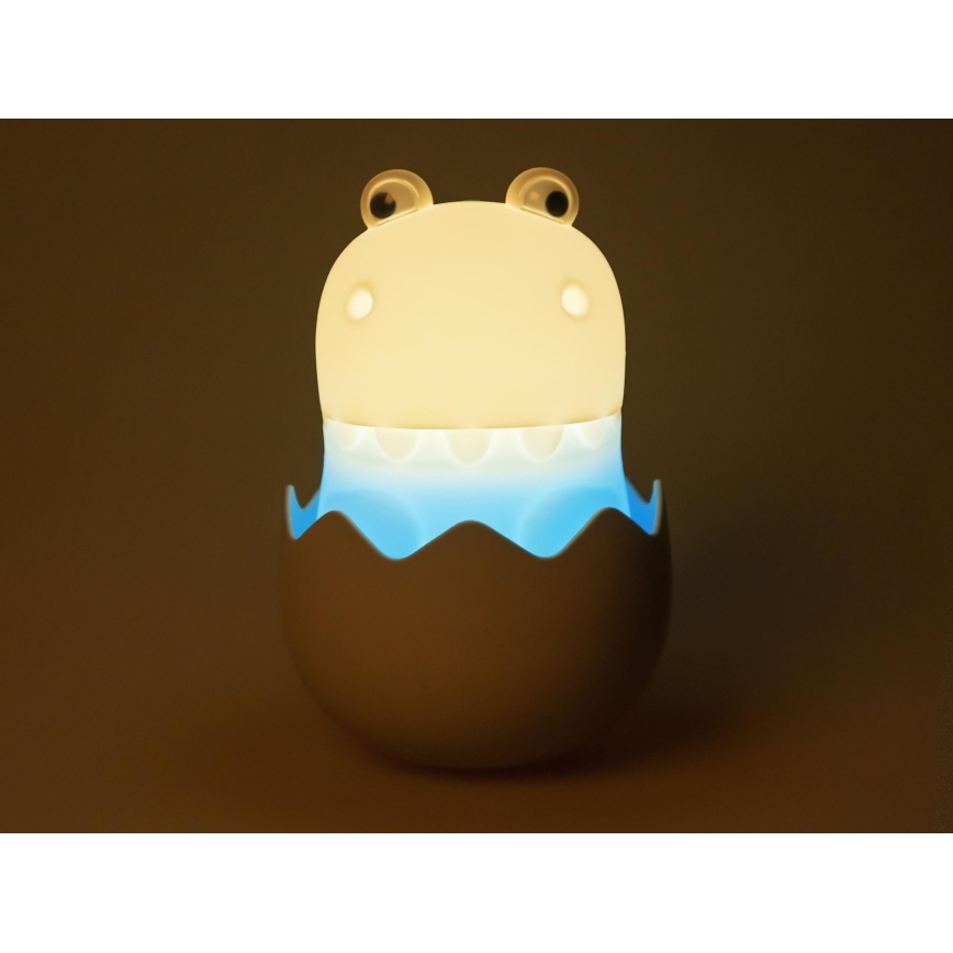 MegaLight - LED RGB Dimbaar oplaadbaar kinder aanraken lamp DIGGY DINO LED/5V