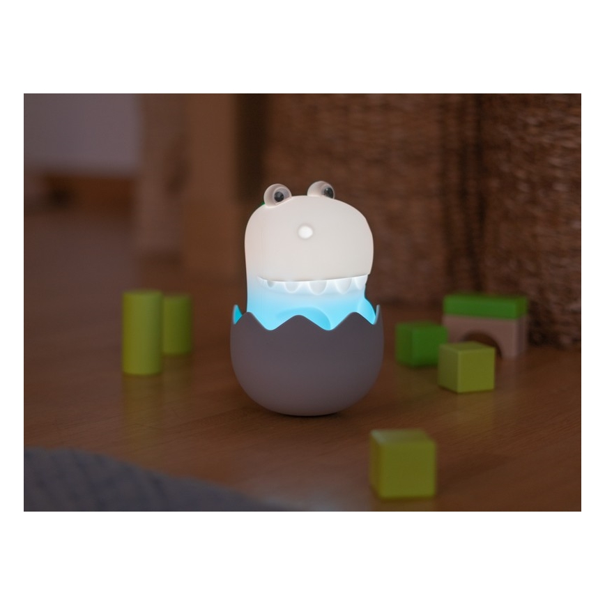 MegaLight - LED RGB Dimbaar oplaadbaar kinder aanraken lamp DIGGY DINO LED/5V