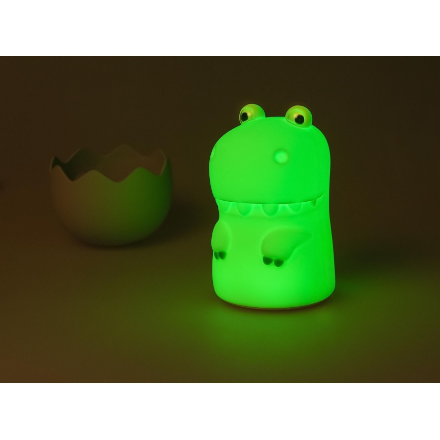 MegaLight - LED RGB Dimbaar oplaadbaar kinder aanraken lamp DIGGY DINO LED/5V
