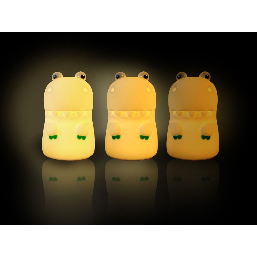 MegaLight - LED RGB Dimbaar oplaadbaar kinder aanraken lamp DIGGY DINO LED/5V