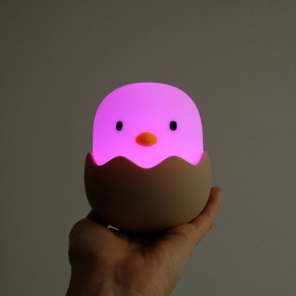 MegaLight - LED RGB Dimbaar oplaadbaar kinder aanraken lamp EGGY EGG LED/5V