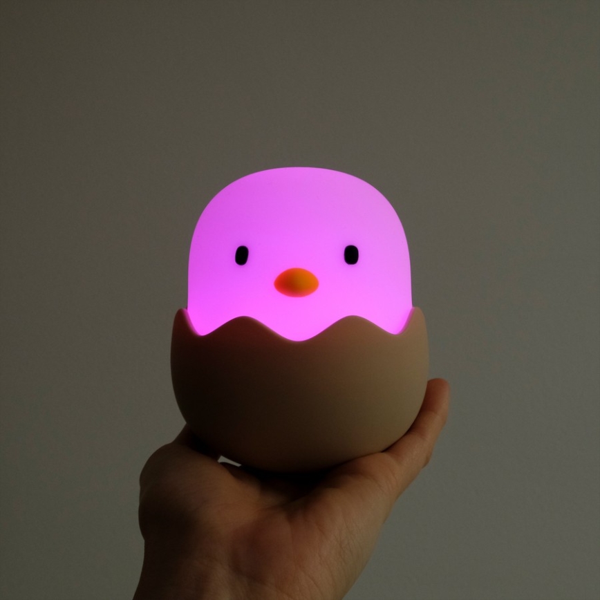 MegaLight - LED RGB Dimbaar oplaadbaar kinder aanraken lamp EGGY EGG LED/5V