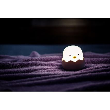 MegaLight - LED RGB Dimbaar oplaadbaar kinder aanraken lamp EGGY EGG LED/5V