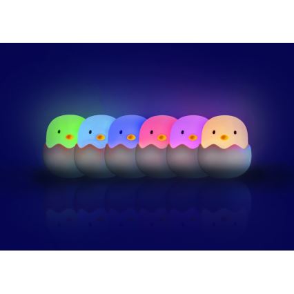 MegaLight - LED RGB Dimbaar oplaadbaar kinder aanraken lamp EGGY EGG LED/5V
