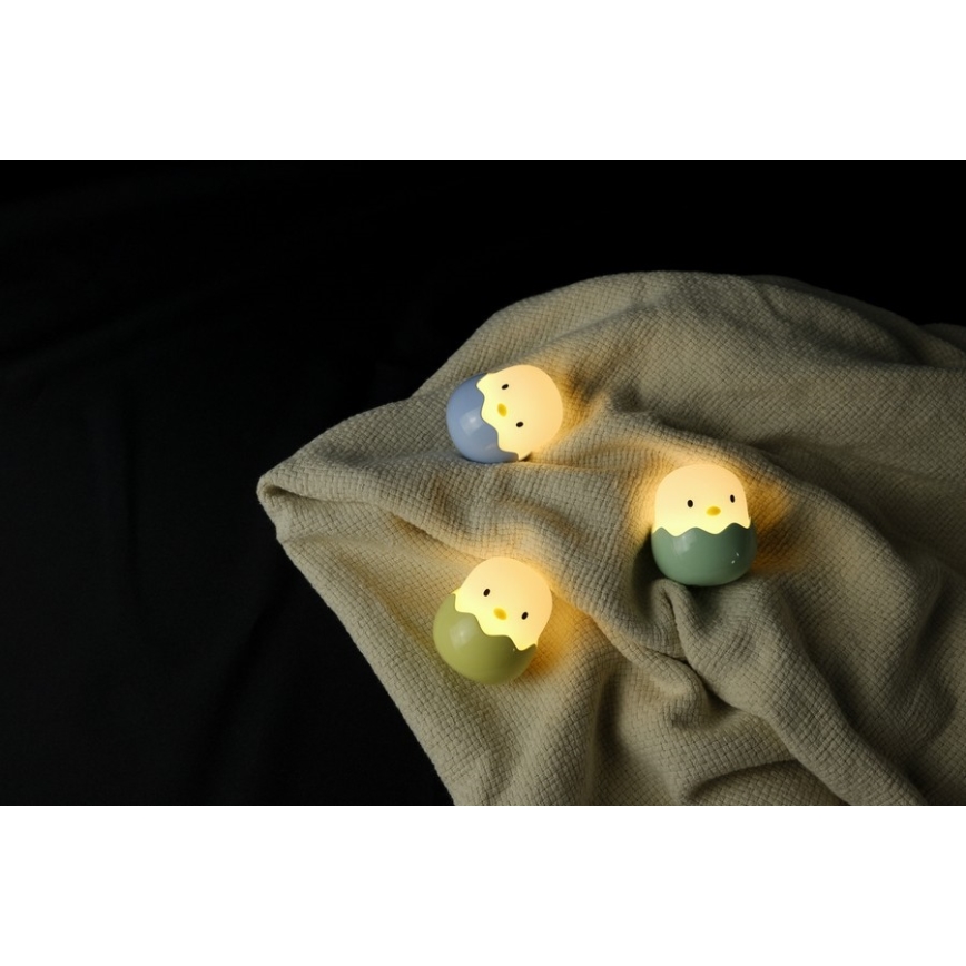 MegaLight - LED RGB Dimbaar oplaadbaar kinder aanraken lamp EGGY EGG LED/5V