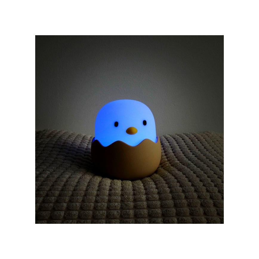MegaLight - LED RGB Dimbaar oplaadbaar kinder aanraken lamp EGGY EGG LED/5V