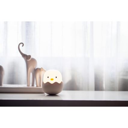 MegaLight - LED RGB Dimbaar oplaadbaar kinder aanraken lamp EGGY EGG LED/5V