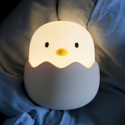 MegaLight - LED RGB Dimbaar oplaadbaar kinder aanraken lamp EGGY EGG LED/5V