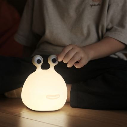 MegaLight - LED RGB Dimbaar oplaadbaar kinder aanraken lamp MOMO MOON LED/5V