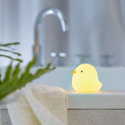 MegaLight - LED RGB Oplaadbaar kinder aanraken badlamp SWIMMY DUCK LED/5V IP67