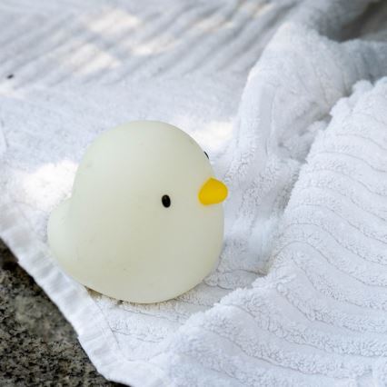 MegaLight - LED RGB Oplaadbaar kinder aanraken badlamp SWIMMY DUCK LED/5V IP67