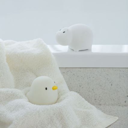 MegaLight - LED RGB Oplaadbaar kinder aanraken badlamp SWIMMY DUCK LED/5V IP67