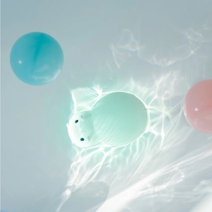 MegaLight - LED RGB Oplaadbaar kinder aanraken badlamp SWIMMY HIPPO LED/5V IP67