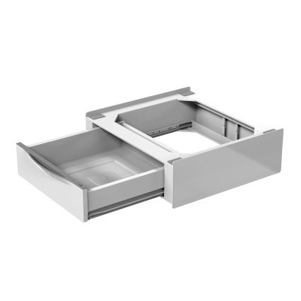 Meliconi 656112 - Tussenstuk voor wasmachine en droger met uittrekbare opberglade 28 l, wit