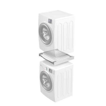 Meliconi 656113 - Socle pour lave-linge et sèche-linge avec tiroir coulissant, 70 cm, blanc