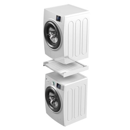 Meliconi 656113 - Socle pour lave-linge et sèche-linge avec tiroir coulissant, 70 cm, blanc