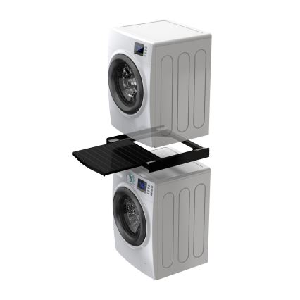 Meliconi 656136 - Socle pour lave-linge et sèche-linge avec tiroir coulissant 60 cm, noir