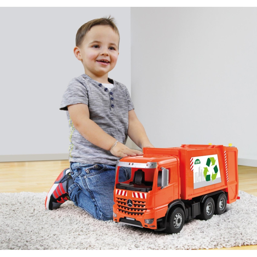 Mercedes WORXX vuilniswagen, 53 cm, oranje