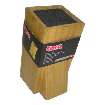 Messenhouder met flexibele inzet 23,8x11 cm bamboe