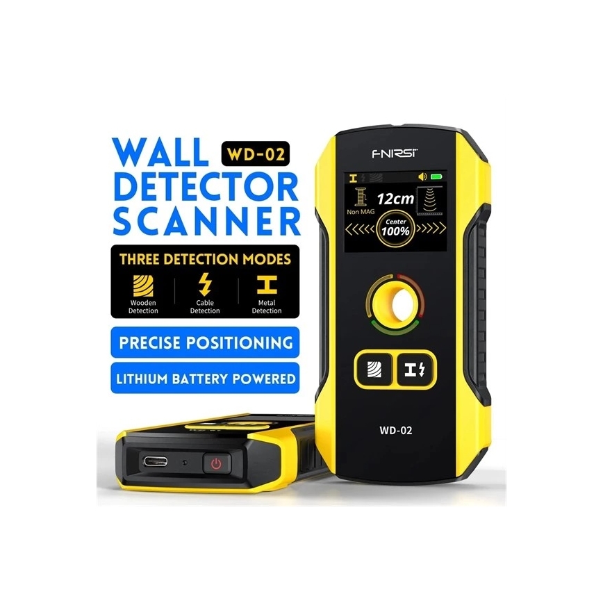 Metaaldetector, spanning en inhomogeniteiten, 300 mAh 5V
