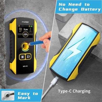 Metaaldetector, spanning en inhomogeniteiten, 300 mAh 5V