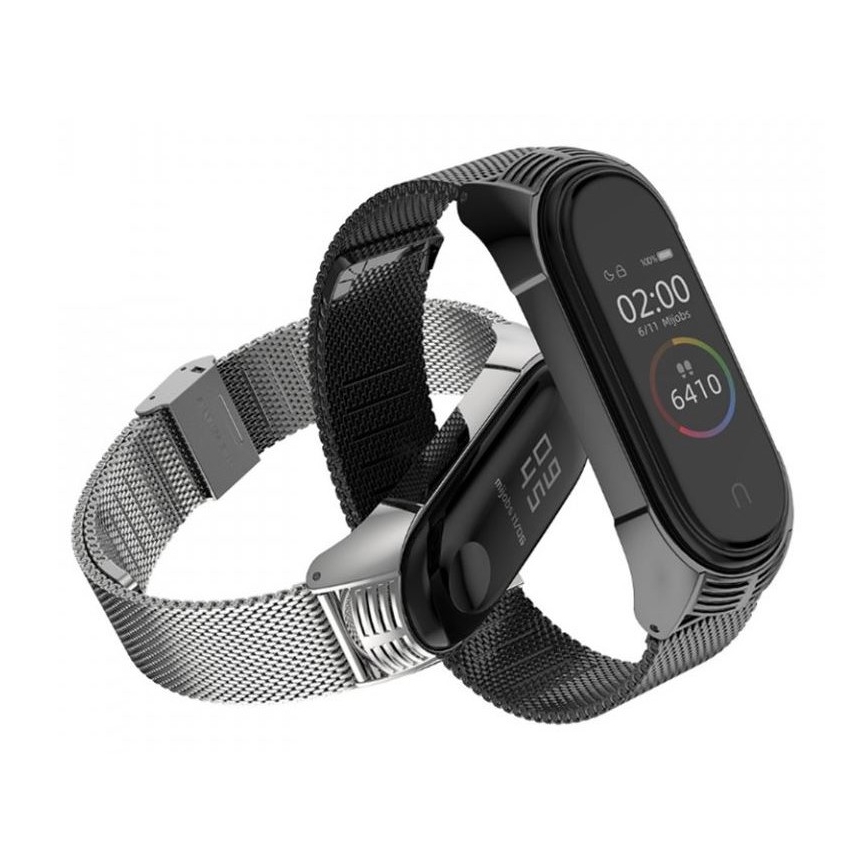 Metalen band voor Xiaomi Mi Band 5/6 zilver