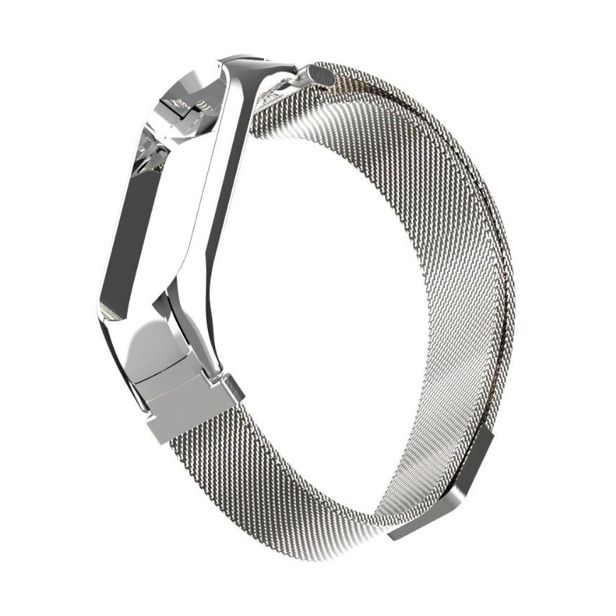 Metalen band voor Xiaomi Mi Band 5/6 zilver