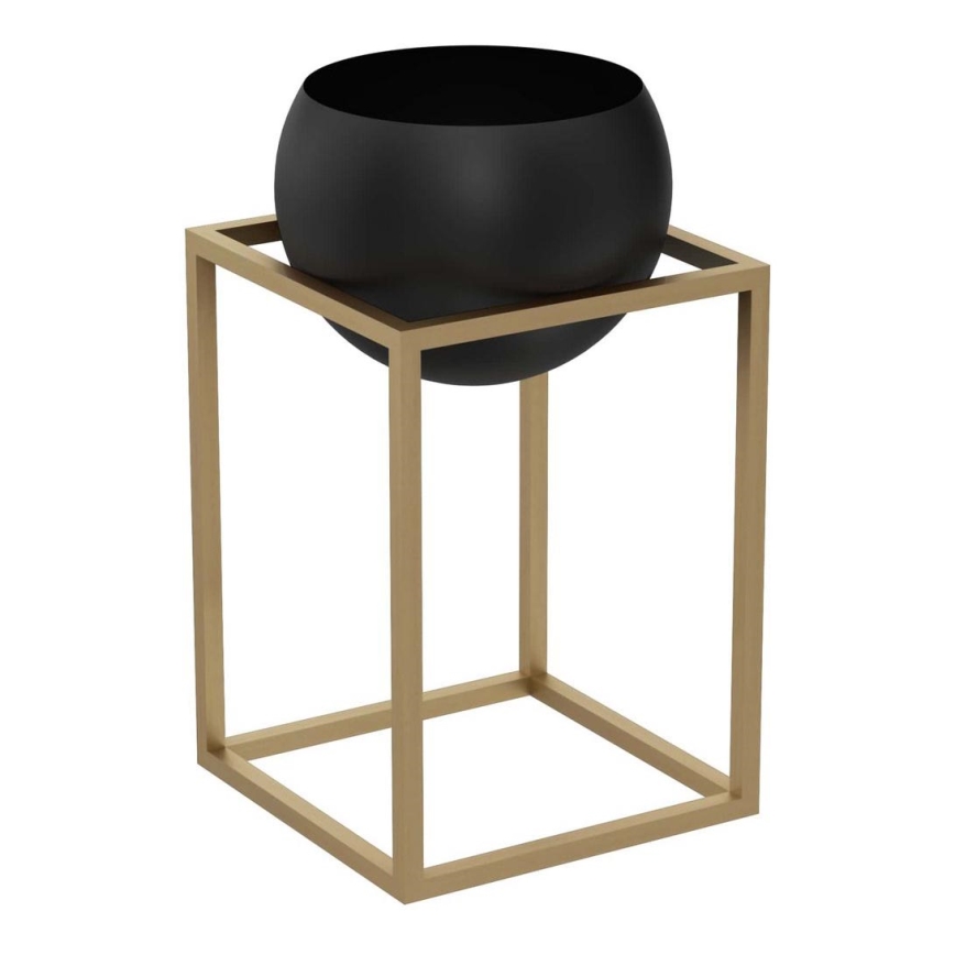 Metalen bloempot 51,3x29 cm goudkleurig