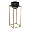 Metalen bloempot 81,3x29 cm goudkleurig