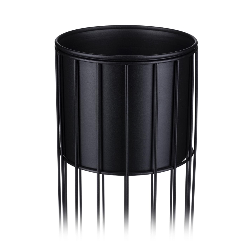 Metalen bloempot LOFT 42x20 cm zwart